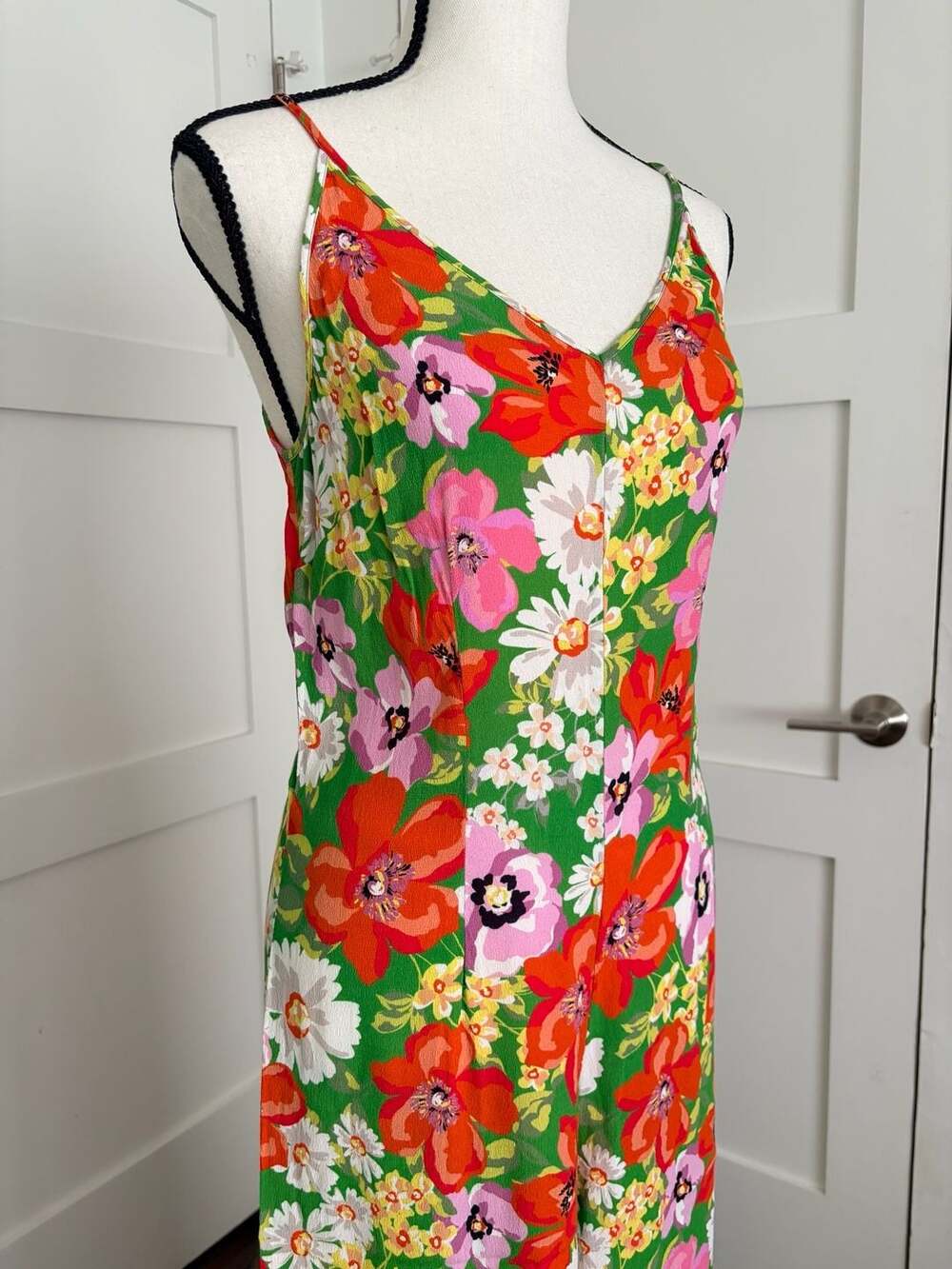 Kachel x Anthropologie Pandora Wide-Leg Jumpsuit Floral Green - Picture 3 of 8